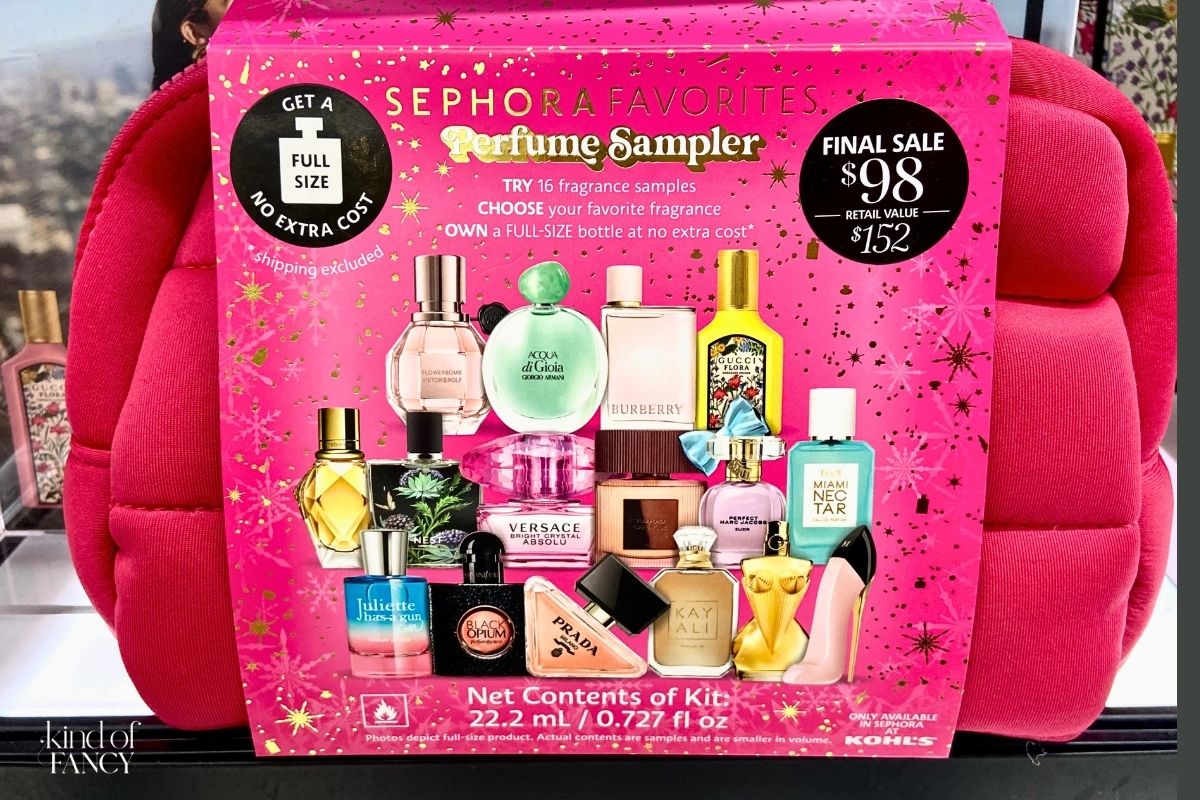 Sephora perfume sampler set for her gift idea