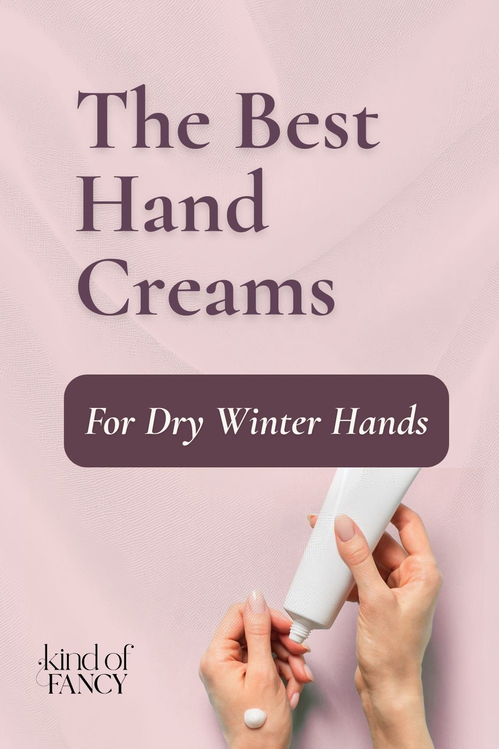 best hand cream for winter being applied on a closeup of a woman's hand
