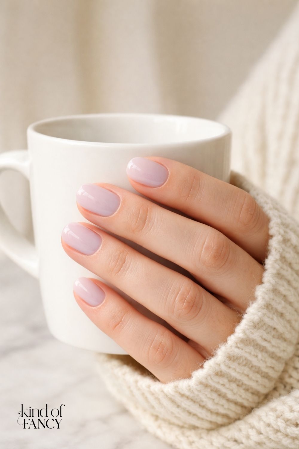 short lavender nails soft purple manicure idea