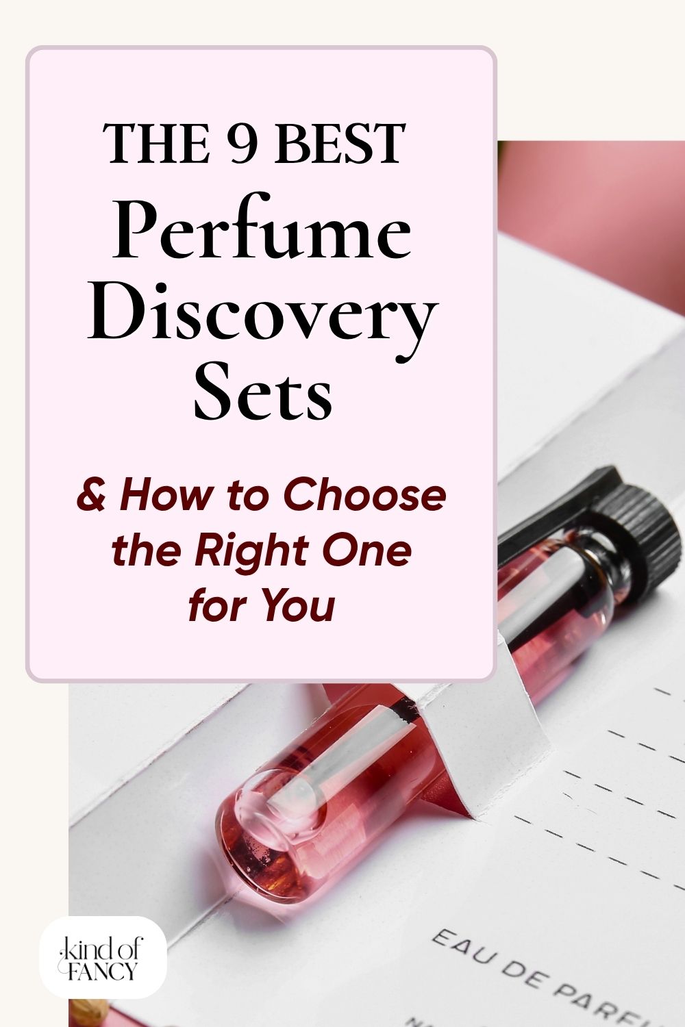 perfume discovery set for her vial close up