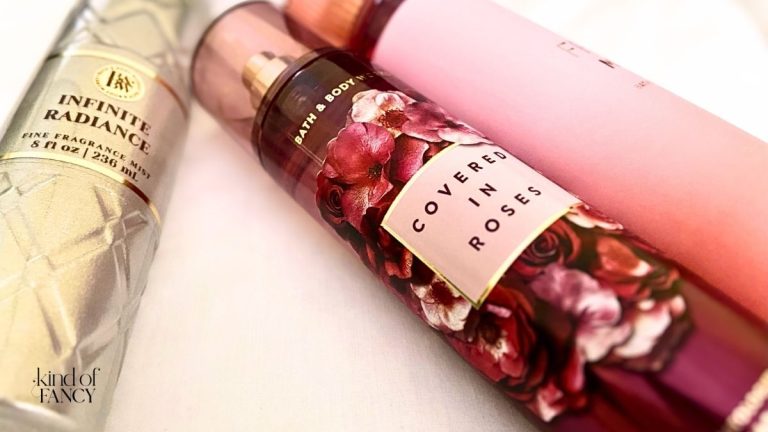 a closeup of body mists that smell expensive but aren't